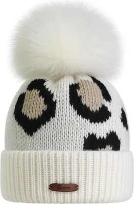 Produktbild von Faera Modische Strickmütze mit Bommel für kalte Tage One Size