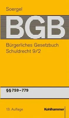 Produktbild von Bürgerliches Gesetzbuch mit Einführungsgesetz und Nebengesetzen. Schuldrecht 9/2
