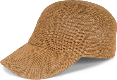 Produktbild von styleBREAKER Papierstroh Baseball Cap einfarbig | luftiges Sommer Basecap mit Metallschnalle verstellbar | Uni Cap mit Schweißband für Damen und Herren