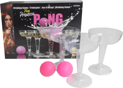 Productafbeelding van Amscan by Riethmuller - Riethmüller - Prosecco pong - 12 cups met 3 ballen
