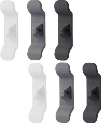 Obrázek produktu pro Organizér kabelů, 6 kusů, plast, 10,2x3x1,8 cm, 6 kusů