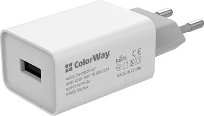 Image de COLORWAY 1x USB/chargeur secteur/ 10W/ 100V-240V