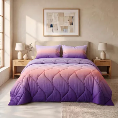 Produktbild von Sleep Comfy Sommerbettdecke 240x220 cm Grün mit Kissenbezug 60x70 cm – Leicht, Atmungsaktiv, Allergikerfreundlich, für Zuhause & Camping