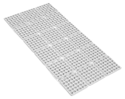 Obrázok produktu pre Protisklzová kúpeľňová rohož z TPE, rozmery 40 x 80 cm, s odtokovými otvormi a prísavkami do kúpeľne