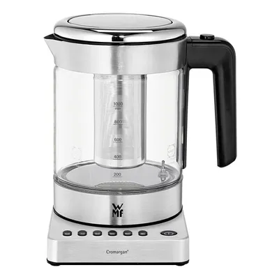 Produktbild von WMF KITCHENminis 04.1318.0011, 1 l, 1900 W, Schwarz, Chrom, Transparent, Glas, Regelbare Temperatur, Wasserstandsanzeige