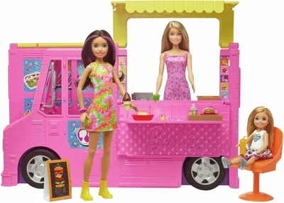 Image de Poupée Barbie Food Truck Sisters et accessoires