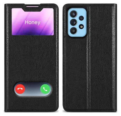 Produktbild von Cadorabo Schutzhülle für Samsung Galaxy A52 (4G / 5G) / A52s Hülle in Schwarz Handyhülle Book Case Cover Etui