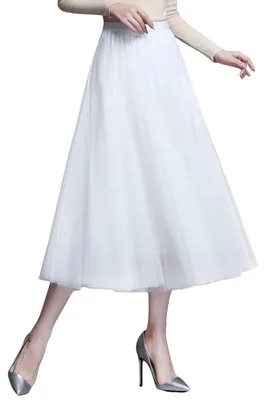 Produktbild von Midi Plissee Rock für Damen mit Hoher Taille