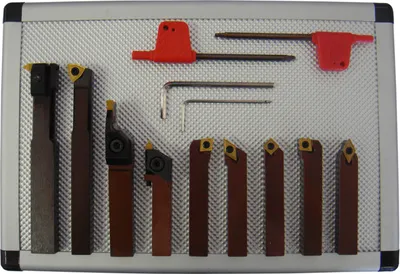 Produktbild von PAULIMOT Drehmeißel-Set mit Wendeplatten, 8mm, 9-teilig