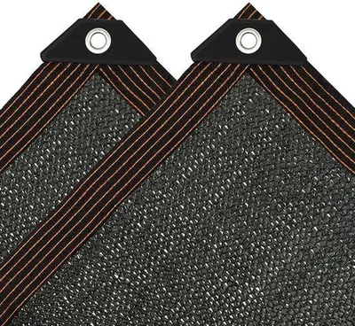 Immagine prodotto di Tenda da sole rettangolare - Protezione solare al 90% - 2x3 m - Nero - Tessuto