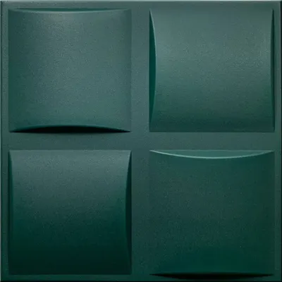Produktbild von DECCART | 3D Deckenpaneele & Wandpaneele Grün | Dekorative Schaumstoff-Kasetondecken | 50 cm x 50 cm | 0,25 m²