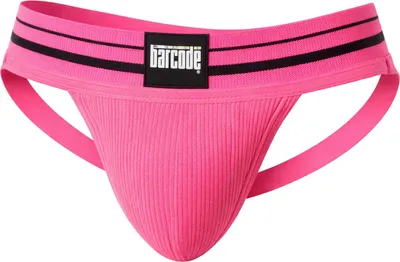 Immagine prodotto di Barcode Berlin - Intimo da Uomo Sospensorio - Andreus Jockstrap Pink-Black - 1x Taglia M