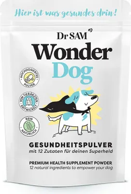 Produktbild von Dr. SAM WonderDog – Vital Ergänzungsfutter Hund 90g