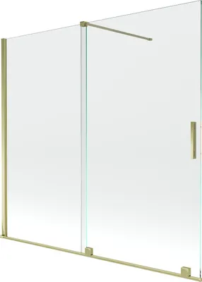 Immagine prodotto di Mexen Velar paravento vasca da bagno scorrevole a 2 ante 170 x 150 cm, trasparente, oro - 896-170-000-01-50
