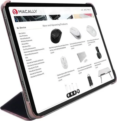 Produktbild von Macally BOOKSTANDPRO5L, Hülle Aufsteller für iPad Pro 12,9' (2021 & 2020) Rose