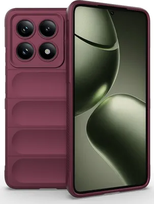 Produktbild von Mobigear Bumpy  Xiaomi 14T Hülle Flexibles TPU Backcover - Rot