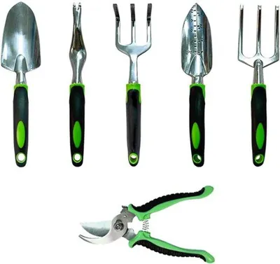 Produktbild von Famanu Gartenwerkzeugset mit Handwerkzeugen, 6 Teile, für Kinder und Eltern