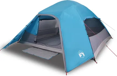 Produktbild von vidaXL Kuppel-Campingzelt 4 Personen Blau Wasserdicht