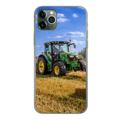 Produktbild von MuchoWow® Handyhülle Schutzhülle Hülle für iPhone 11 Pro Max Traktor - Bauernhof - Heu - Feld - Sonne - Landleben Silikon Softcase Handy Hülle - Schutz