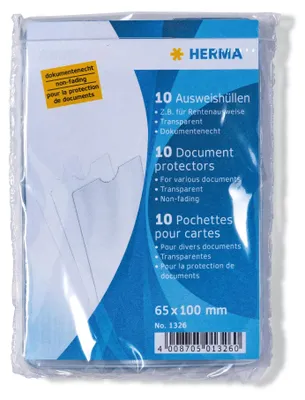 Immagine prodotto di HERMA 1326 Custodie per tesserini 65x100 mm Tesserino pensionistico Trasparente
