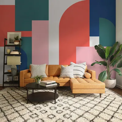 Produktbild von Digitaldruck Vlies Fototapete - Geometric Colours - Größe 350 x 250 cm
