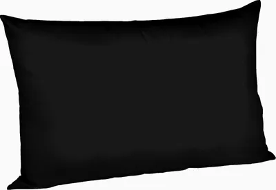 Produktbild von Fleuresse Mako-Satin-Kissenbezug uni colours schwarz 941