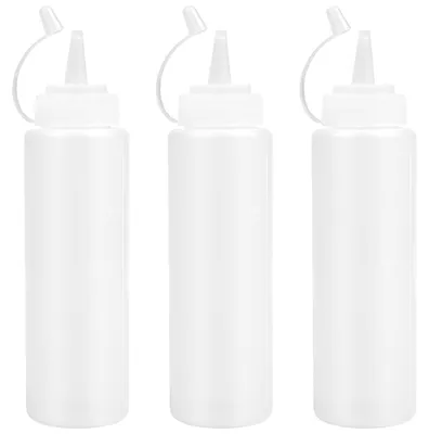 Knijpflaschen 3er Pack 500 ml – transparente Saucenspender