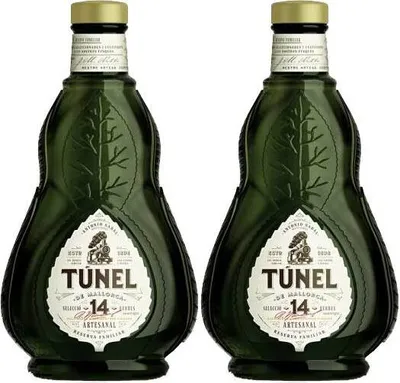Produktbild von Tunel 14 2er Set Hierbas 0,7L (28% Vol) Reserva Familiar Tunel Kräuterlikör Hierbas de Mallorca- [Enthält Sulfite]