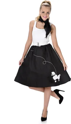 Produktbild von Schwarzes 50er-Jahre-Kostüm für Damen M