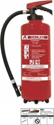 Produktbild von Sof6H 6l Schaumlöscher Feuerlöscher 27A, 144 B = 9LE inkl. Plakette Fluorfrei