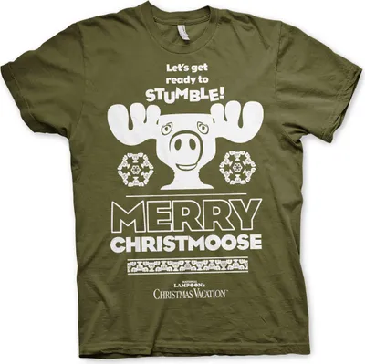 Produktbild von Merry Christmoose T-Shirt - X-Large - Olive