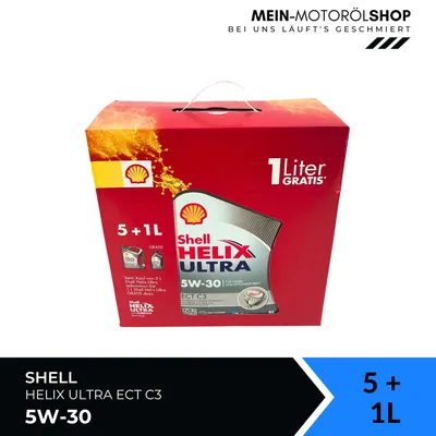 Produktbild von Shell Helix Ultra ECT C3 5W-30 5 Liter + 1 Liter GRATIS