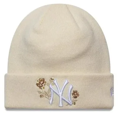Produktbild von New Era Strickmütze, mittelgroß, Damen, MLB, Paillettenrosa, NEYYAN LTC, Einheitsgröße