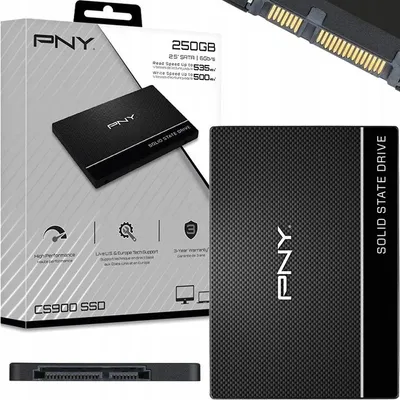 Produktbild von Ssd Pny Cs900 250Gb 2.5Inch Sata Iii Sehr Leise Niedriger Stromverbrauch Ruggedised