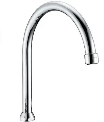 Immagine prodotto di Schläfer 67081-C | Canna di Ricambio Rubinetto Cucina, Girevole a U, Ghiera 3/4" (Ø 24,9mm) x 20cm, Compatibile con Aeratore NEOPERL Anticalcare Risparmio Acqua M22 (incluso)