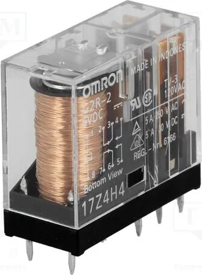 Produktbild von 1x Relais: elektromagnetisch  USpule : 6VDC  5A/250VAC G2R-2 6VDC Elektromagnetisc