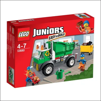 Zdjęcie produktu dla LEGO Juniors Garbage Truck, Zestaw do budowania, 4 lat(a), 99 szt.
