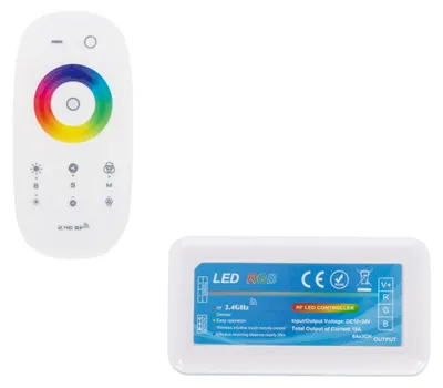 Produktbild von Controller Dimmer für RGB 12/24V DC mit Fernbedienung RF 4 Zonen RGB