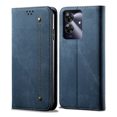 Obrázek produktu pro Pouzdro pro Realme Note 60, Kožené Peněženkové Pouzdro s Magnetickým Uzavíráním a Stojánkem modré