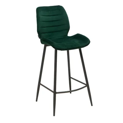 Produktbild von Step 2V, Hocker, Gestell schwarz, Bezug dunkelgrün