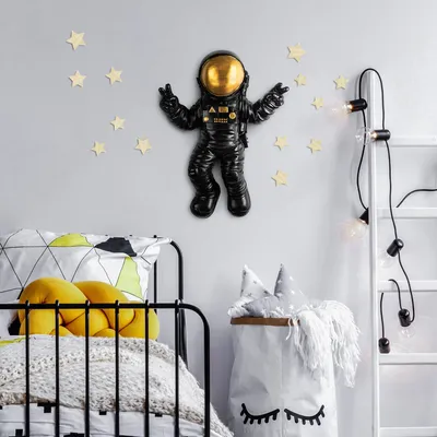 Produktbild von Wallity, Cosmonaut 2, Wanddeko, Mehrfarbig, Polyester, 35 x 47 x 10 cm