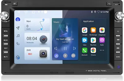 Produktbild von 7 Zoll 2din DAB 2+64G Android13 carplay Autoradio GPS Navi FM Für VW Polo Golf Jetta Passat B5 4Kern Andriod Auto FM