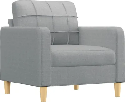 Produktbild von Sofasessel Hellgrau 60 cm Stoff