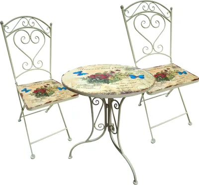 Produktbild von Metalltisch mit Stühlen Flowers and Plants HTI-Line