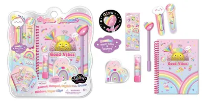Produktbild von Regenbogen-Tagebuch für Kinder ab 5 Jahren, spiralgebunden, mit Zubehör