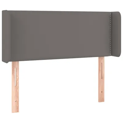 Produktbild von vidaXL Kopfteil mit Ohren Grau 103x16x78/88 cm Kunstleder
