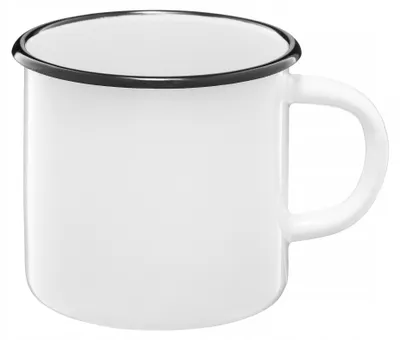 Obrázok produktu pre Krémový smaltovaný hrnček, 11 cm, objem 1 liter