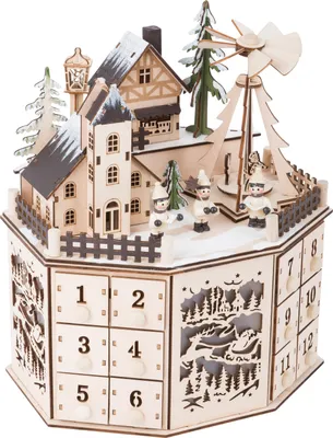 Image de Small Foot - Calendrier de l'Avent en bois Paysage de Noël