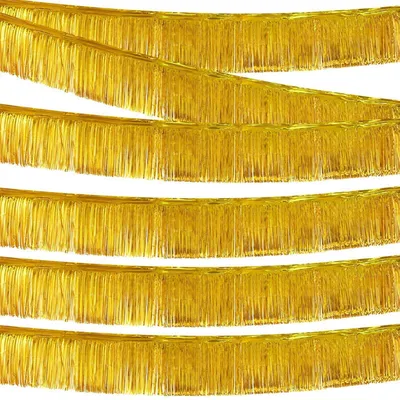 Immagine prodotto di Ghirlande metalliche argentate, 18 metri, decorazioni per feste, adatte per matrimoni e compleanni, set da 6