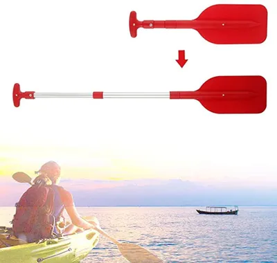 Produktbild von Oceansouth Teleskoppaddel von 55 cm auf 107 cm teleskopierbar | Stechpaddel | Hilfspaddel | Notpaddel | Paddel für kleine Boote